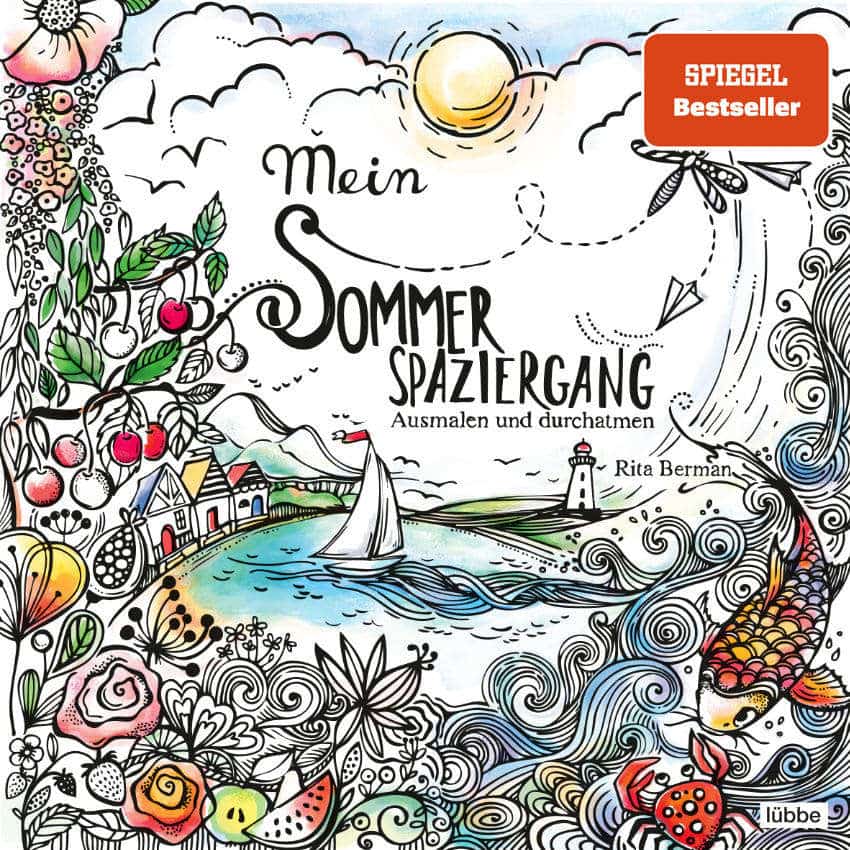 my summer walk coloring book cover