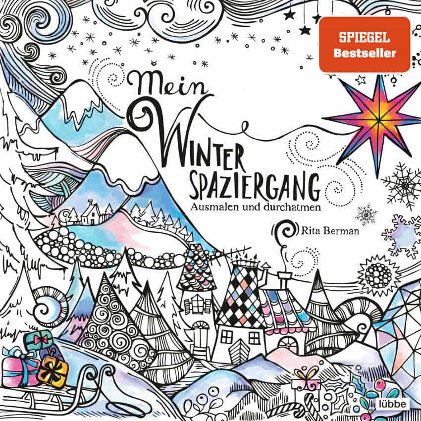 my winter walk coloring book cover