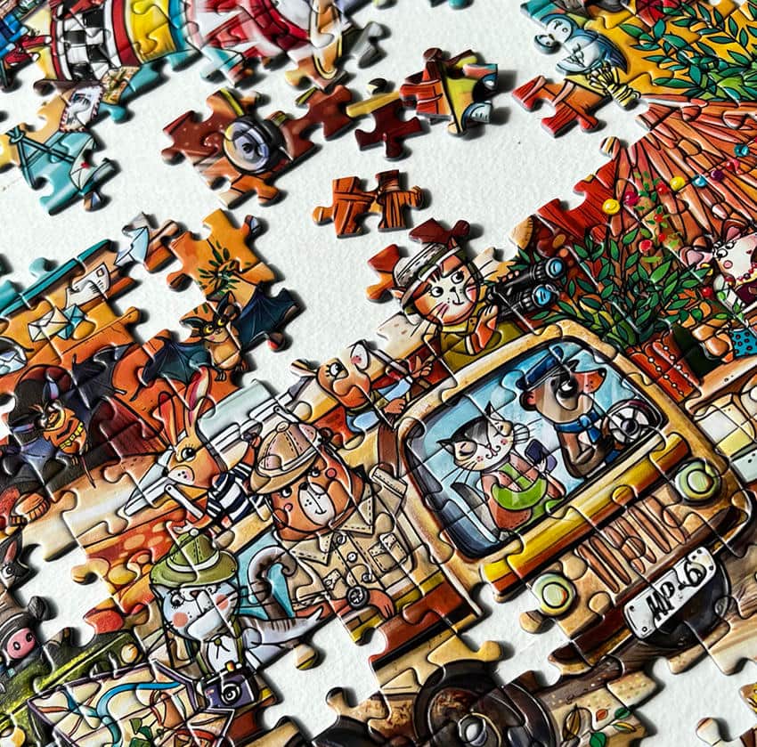 exotic safari puzzle showcase